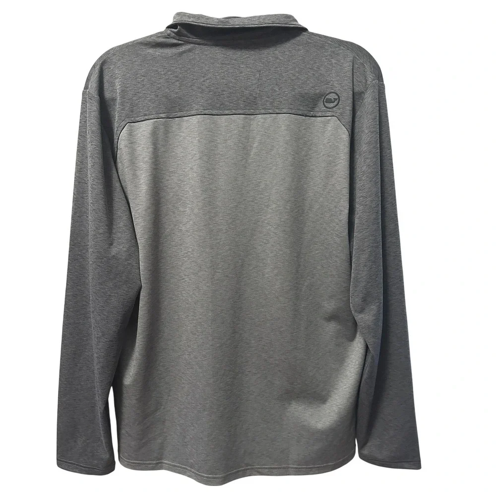 Vineyard Vines OTG On-The-Go Shep Shirt Men's‎ M Grey Quarter Zip Preppy Golf